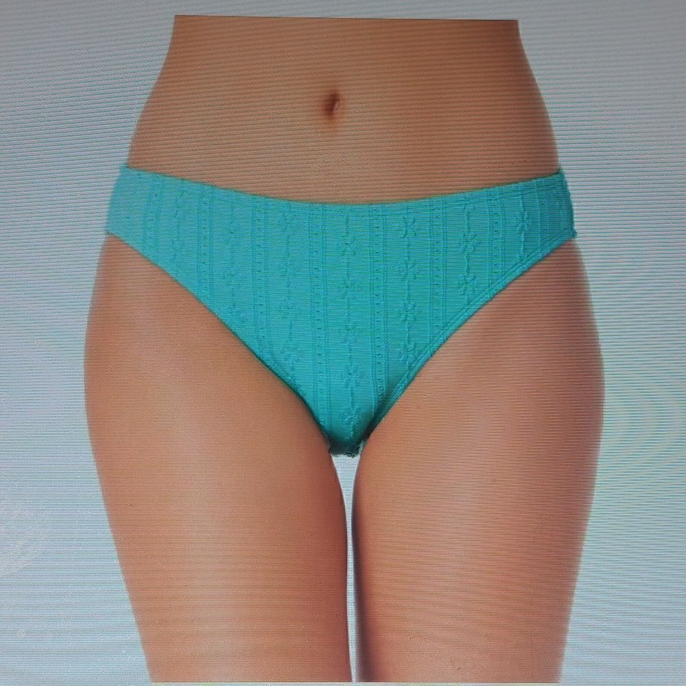 New California‎ Waves Bikini Bottom Medium Style# CW22129TB Blue